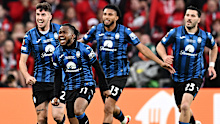 Ademola Lookman of Atalanta celebrates scoring in Dublin.