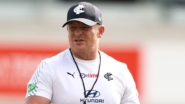 Carlton coach Michael Voss.