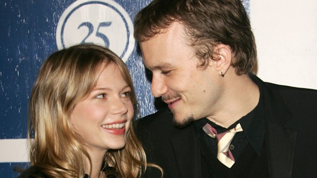 Michelle Williams and Heath Ledger attend the Independent Feature Project's 15th Annual Gotham Awards in 2005 in New York City.
