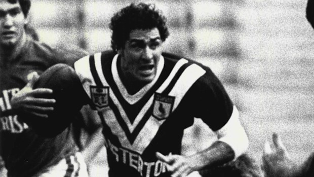 Danny Peacock in action for the Western Suburbs Magpies. 