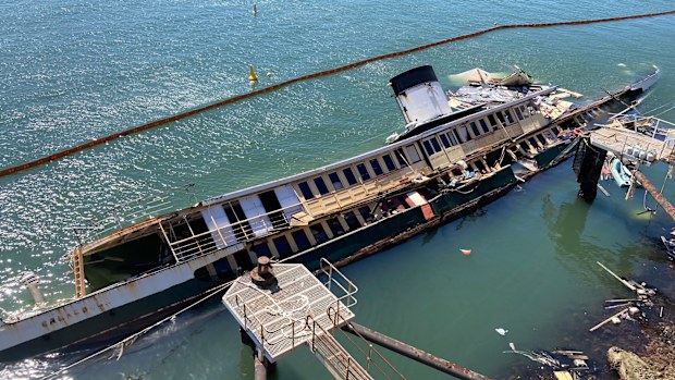 A historic former Manly ferry has sunk in Sydney Harbour.