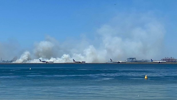 Sydney Airport fire update: Qantas confirms engine failure behind ...
