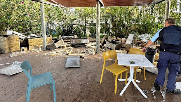 A barbecue explosion on NSW south coast has left four people in hospital, including two children.