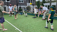 A game of backyard cricket was worth the 14-day quarantine.