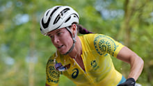 Rebecca Henderson competing at the Paris 2024 Olympics.