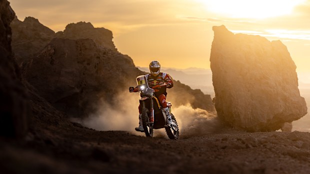 Australian biker Toby Price during the Dakar 2023.
