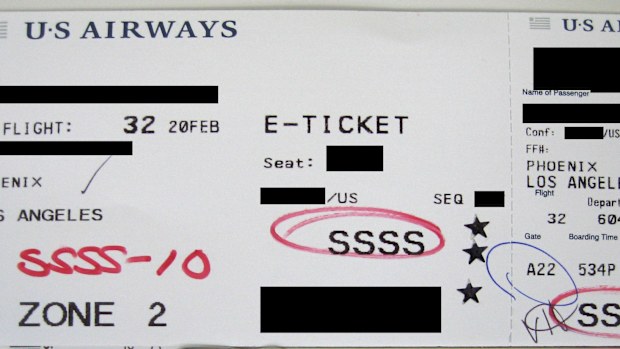 Boarding pass SSSS