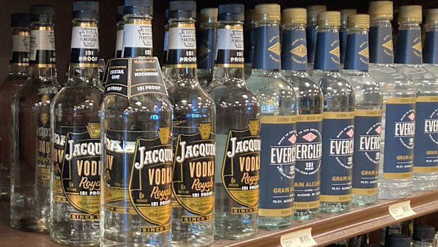 All liquor coming from Russia will no longer be sold.