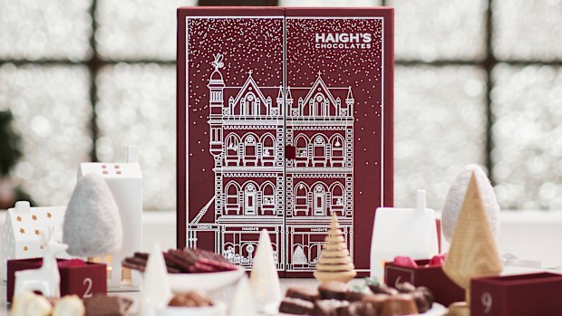 Inside Haigh's Chocolates Luxury Advent Calendar for 2022