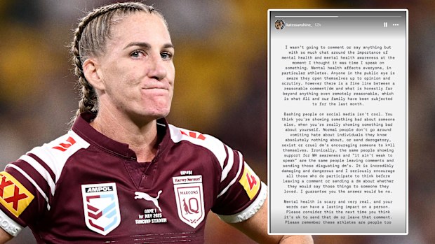 Ali Brigginshaw's wife hit out on social media.