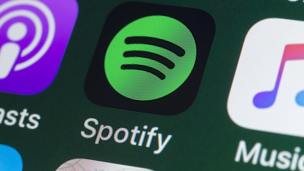 Spotify app on a mobile phone screen