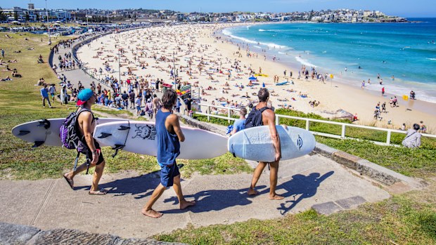 Many people will spend the Australia Day long weekend at the beach.