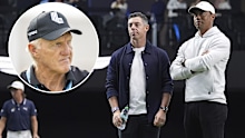 Greg Norman wants to debate Rory McIlroy and Tiger Woods.