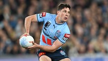 Mitchell Moses in action for the NSW Blues in State of Origin II at Suncorp Stadium in 2023.