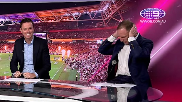 Darren Lockyer reacts after learning what the Dolphins backline will look like in 2026.