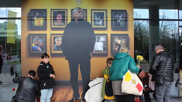 A ceremony was held at the National Arena stadium for late head coach Mircea Lucescu.