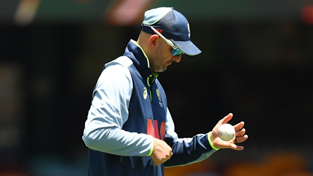 BRISBANE, AUSTRALIA - DECEMBER 04: Nathan Lyon of Australia is seen ahead of day one of the Second 2025/26 Ashes Series Test Match between Australia and England at The Gabba on December 04, 2025 in Brisbane, Australia. (Photo by Robert Cianflone/Getty Images)