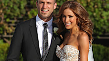 The bride and groom on their wedding day in 2010.