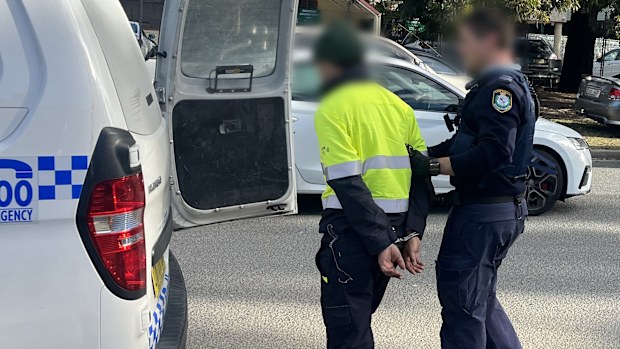 The 52-year-old man was arrested during a vehicle stop in Ingleburn.
