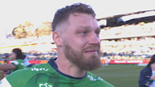 Elliott Whitehead was in tears after the Raiders win. 
