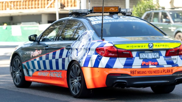 NSW Highway Patrol police car 