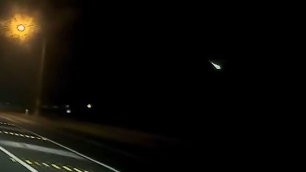 Meteor shower in eastern Australia
