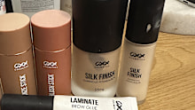 These are all of the Kmart products I used when doing my makeup, I had to substitute with a few brand name items including bronzer and mascara. 