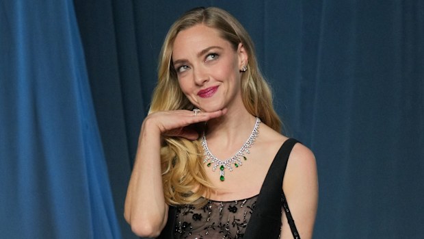 Amanda Seyfried at the fifth annual Academy Museum Gala on Saturday, October 18, 2025, at the Academy Museum of Motion Pictures in Los Angeles.