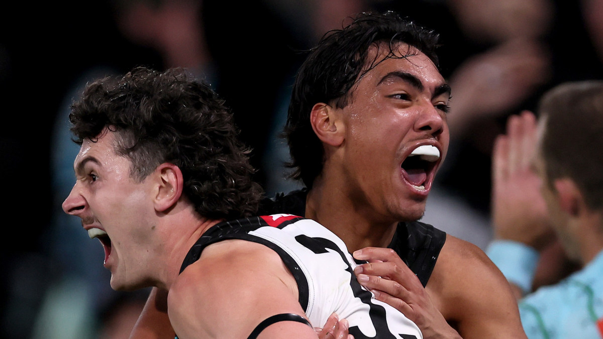 AFL News 2024 Port Adelaide vs Hawthorn, Darcy ByrneJones winning goal four seconds remaining