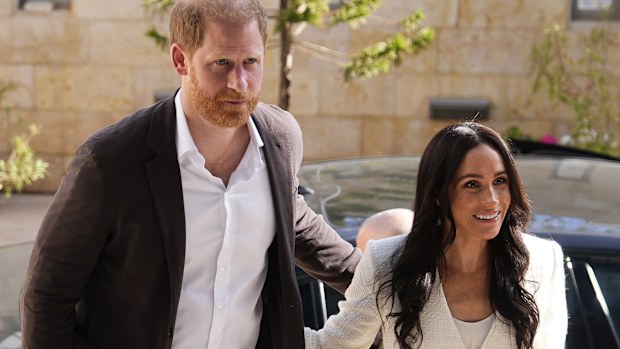 The Duke and Duchess of Sussex attend a World Health Organisation roundtable with key donors and humanitarian partners in Amman, Jordan