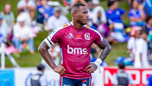 Suliasi Vunivalu of the Queensland Reds at HFC Stadium.