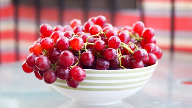 red grapes