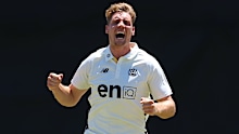 Cameron Green celebrates a wicket for WA