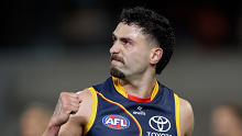 Izak Rankine in action for the Crows. 