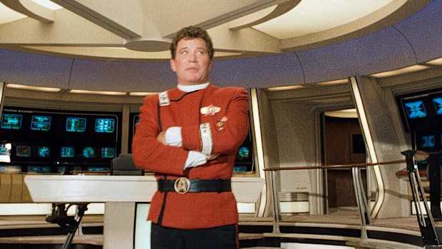 William Shatner dressed as Capt. James T. Kirk in "Star Trek V: The Final Frontier."