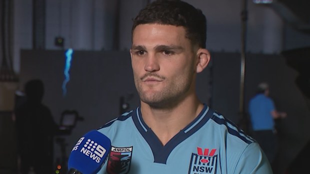 Nathan Cleary speaks with Nine.