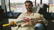 Jason Gillespie after his famous double century innings against Bangladesh.