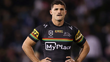 Nathan Cleary during the Panthers' clash with Canterbury. 