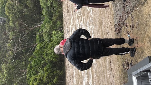 The Armstrong family doesn't know whether their camper trailer and car survived the flash flooding emergency.
