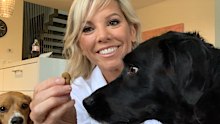 Shauna Anderson with Luna and Dougie.