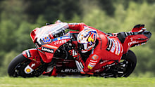 Jack Miller rounds the bend during the MotoGP of Austria on his Ducati.