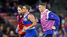 Liberatore copped a boot to the head.