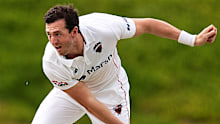 ADELAIDE, AUSTRALIA - SEPTEMBER 24: Daniel Worrall of South Australia bowls during day one of the Sheffield Shield match between South Australia and Western Australia at Karen Rolton Oval, on September 24, 2021, in Adelaide, Australia. (Photo by Daniel Kalisz/Getty Images)