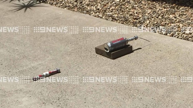 Saskia Wilson took photographs of the pipe bombs before police realised she hadn't been evacuated from the complex. (Saskia Wilson)