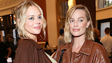 Margot Robbie posed with fellow Australian star Samara Weaving.