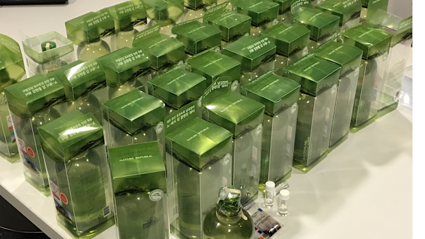 The couple were allegedly trying to smuggle 18 litres of liquid methamphetamine into the country. (AFP)