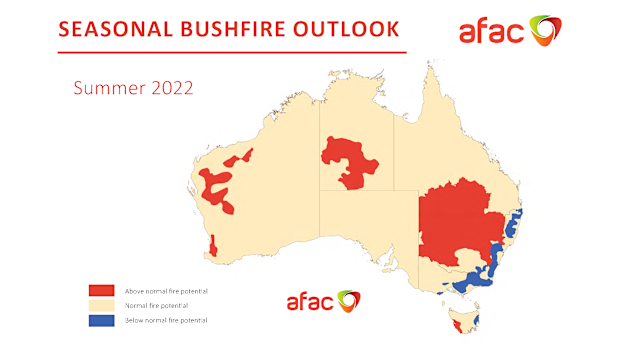 Summer 2022 bushfire outlook for Australia