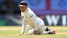 Joe Root during England's loss to the West Indies.
