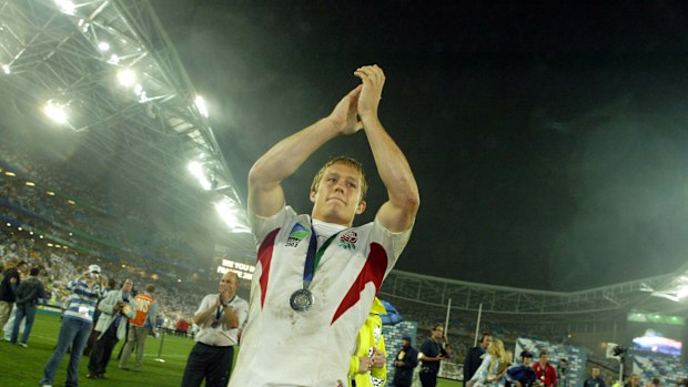 English player Johnny Wilkinson after the Rugby World Cup final 2003.