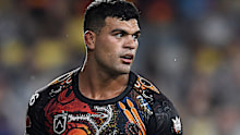 David Fifita, pictured playing for the Indigenous All Stars on Saturday night.